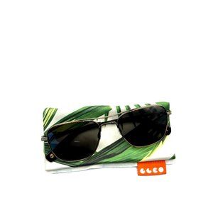 Garrett Leight GLCO Unisex Harbor Color Brushed Gold Sunglasses New